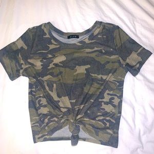 Camo crop top